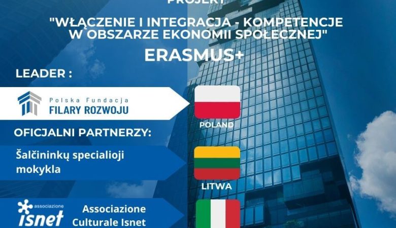 Pierwsze Spotkanie Partnerstwa Projektu pt. “Włączenie i Integracja – Kompetencje w Obszarze Ekonomii Społecznej”