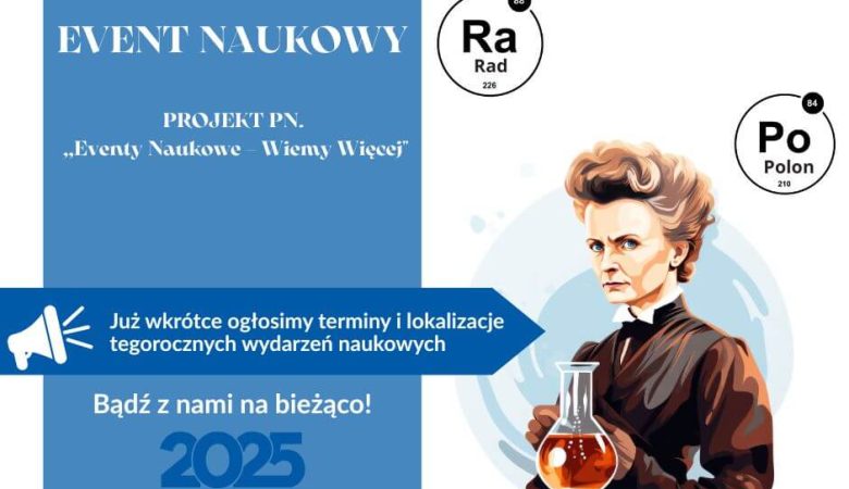 Już wkrótce ruszamy z wydarzeniami naukowymi!