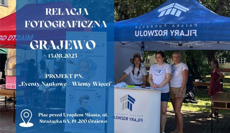Relacja fotograficzna z wydarzenia naukowego „Eventy Naukowe – Wiemy Więcej” w Grajewie