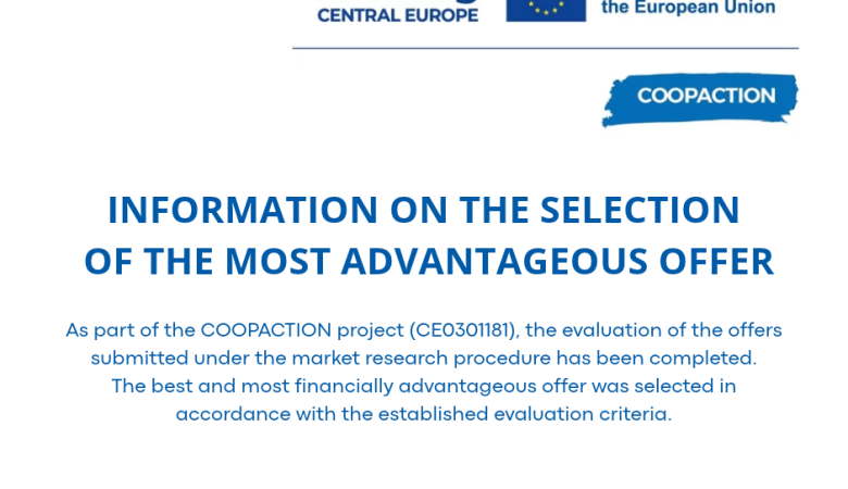 INFORMATION ON THE SELECTION OF THE MOST ADVANTAGEOUS OFFER
