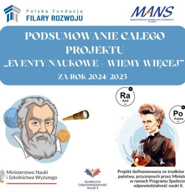 Podsumowanie projektu „Eventy Naukowe – Wiemy Więcej” 2024–2025